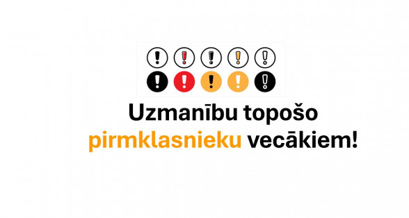 J Sanāksme topošo pirmklasnieku vecākiem