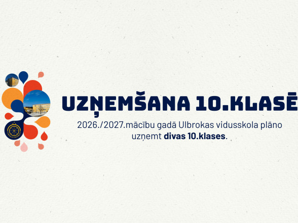 J Par uzņemšanu 10.klasē 2026./2027.mācību gadā
